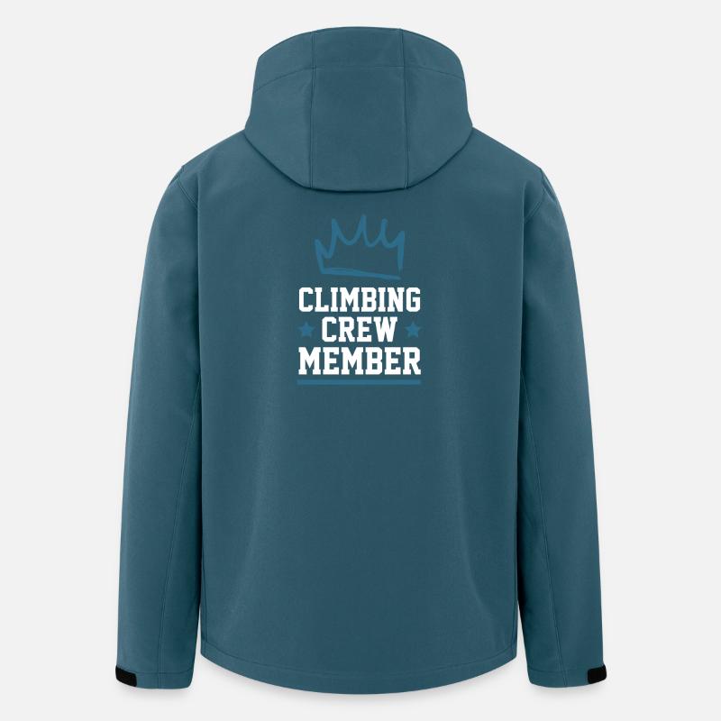 Équipe d’escalade - Veste softshell homme en polyester recyclé Stanley/Stella - bleu pétrole foncé