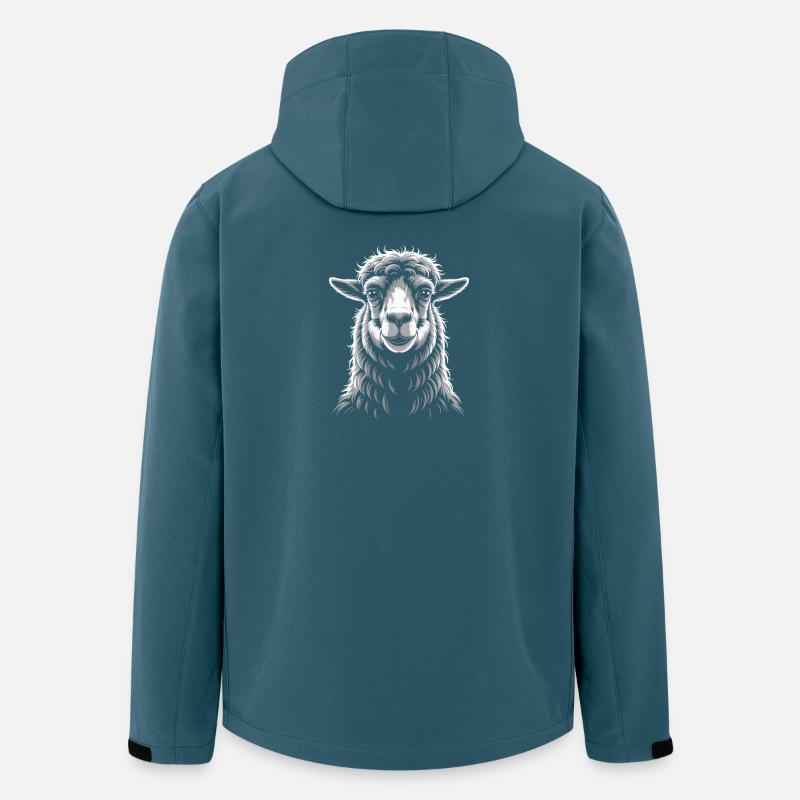 Lama - Recycelte Männer Softshell-Jacke von Stanley/Stella - Dunkles Petrol