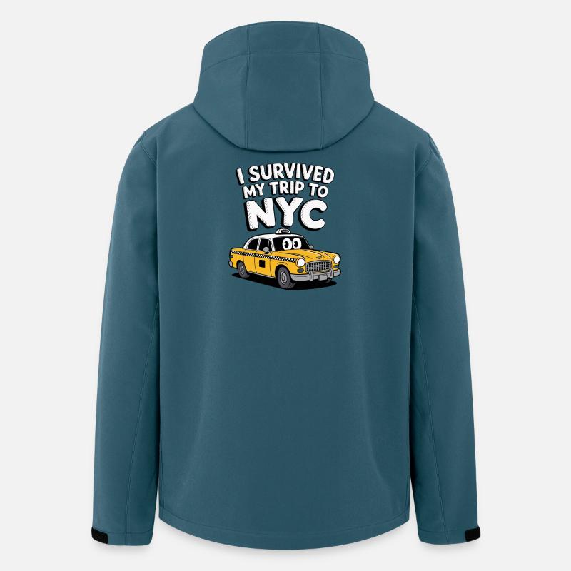 I Survived My Trip To Nyc - Men’s Recycled Softshell Jacket by Stanley/Stella - stargazer