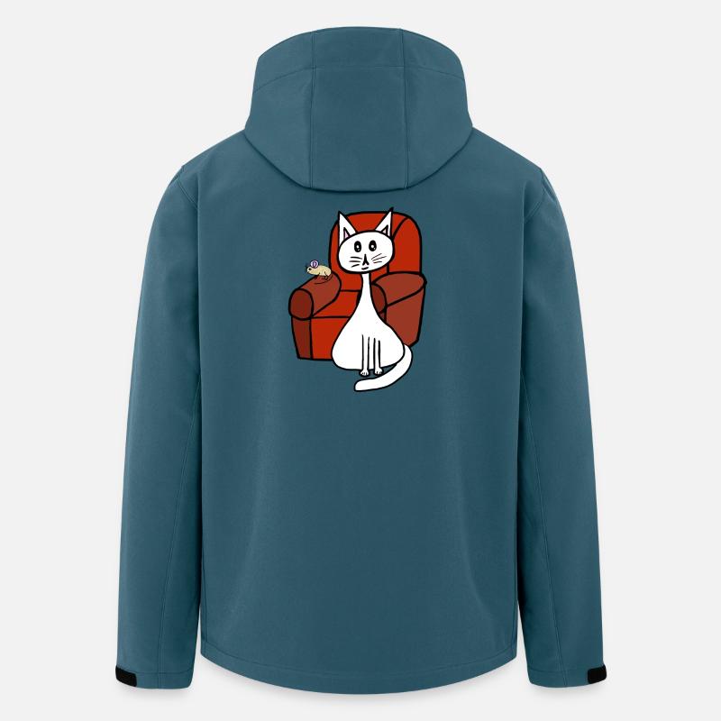 Haustiere Katze Maus Katzen Mäuse - Recycelte Männer Softshell-Jacke von Stanley/Stella - Dunkles Petrol
