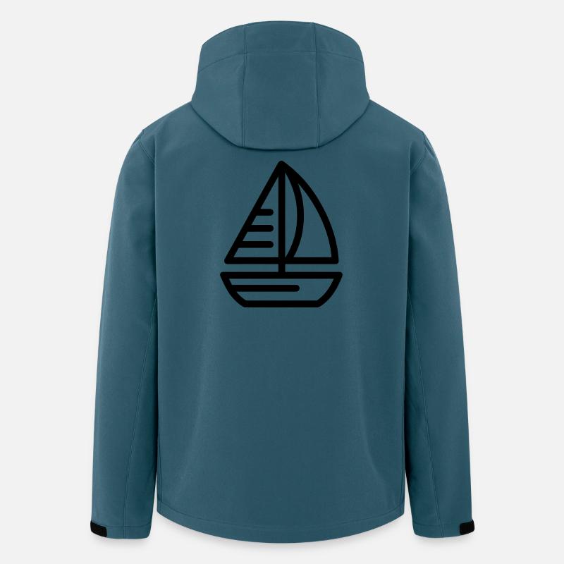 Boot - Recycelte Männer Softshell-Jacke von Stanley/Stella - Dunkles Petrol