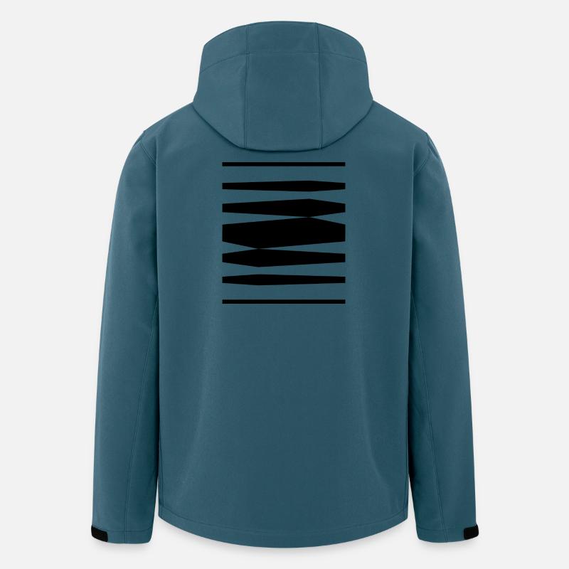 bold lines design - Men’s Recycled Softshell Jacket by Stanley/Stella - stargazer