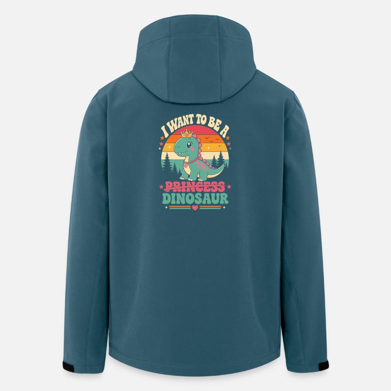 Prinzessin Dino Wunsch - Recycelte Männer Softshell-Jacke von Stanley/Stella - Dunkles Petrol