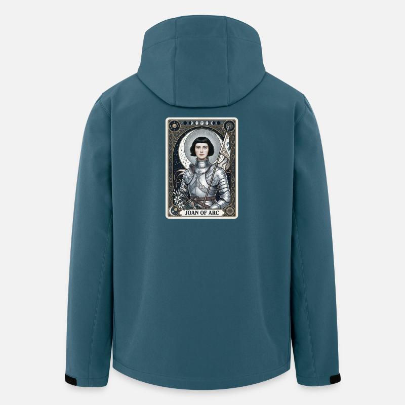Carte de tarot Jeanne d’Arc - Veste softshell homme en polyester recyclé Stanley/Stella - bleu pétrole foncé