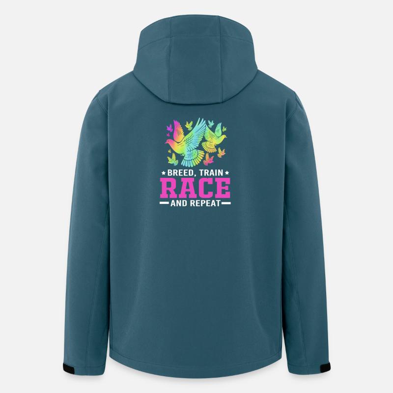 Tauben Taube - Recycelte Männer Softshell-Jacke von Stanley/Stella - Dunkles Petrol