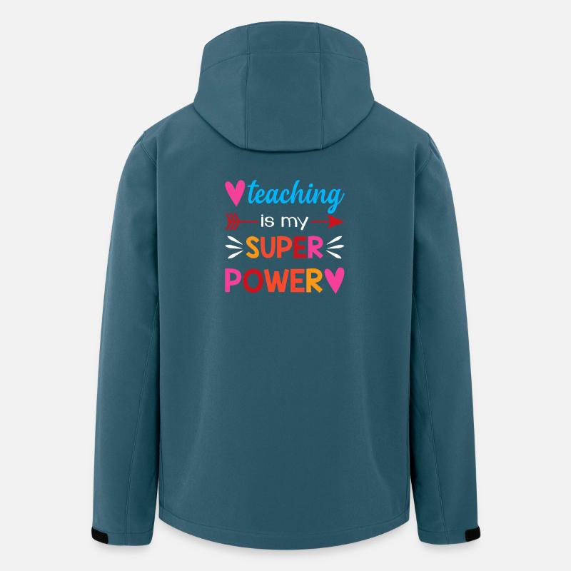 Teaching Is My Super Power - Men’s Recycled Softshell Jacket by Stanley/Stella - stargazer