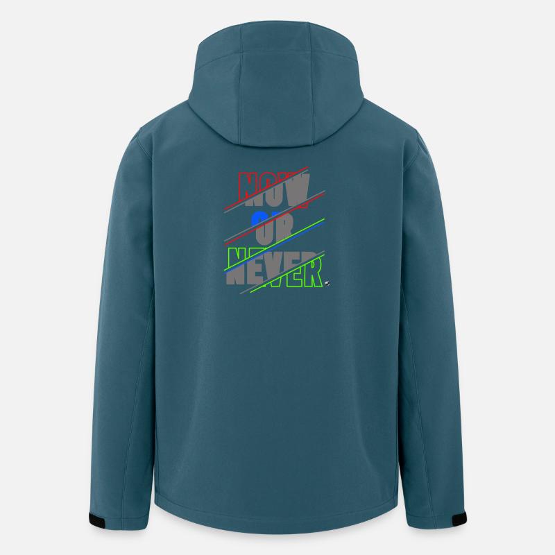 Now ore Never Lettering - Men’s Recycled Softshell Jacket by Stanley/Stella - stargazer