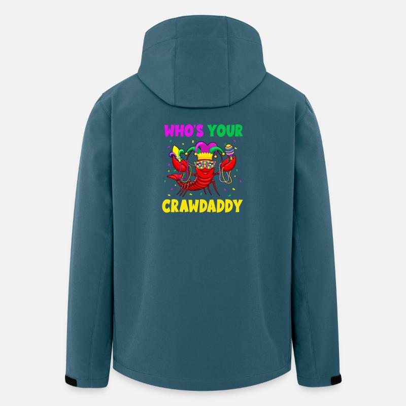 Crawdaddy Mardi Gras Mask - Men’s Recycled Softshell Jacket by Stanley/Stella - stargazer