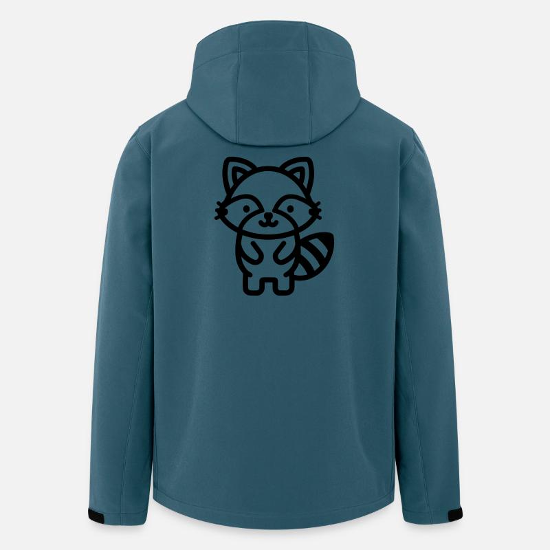 raton laveur - Veste softshell homme en polyester recyclé Stanley/Stella - bleu pétrole foncé