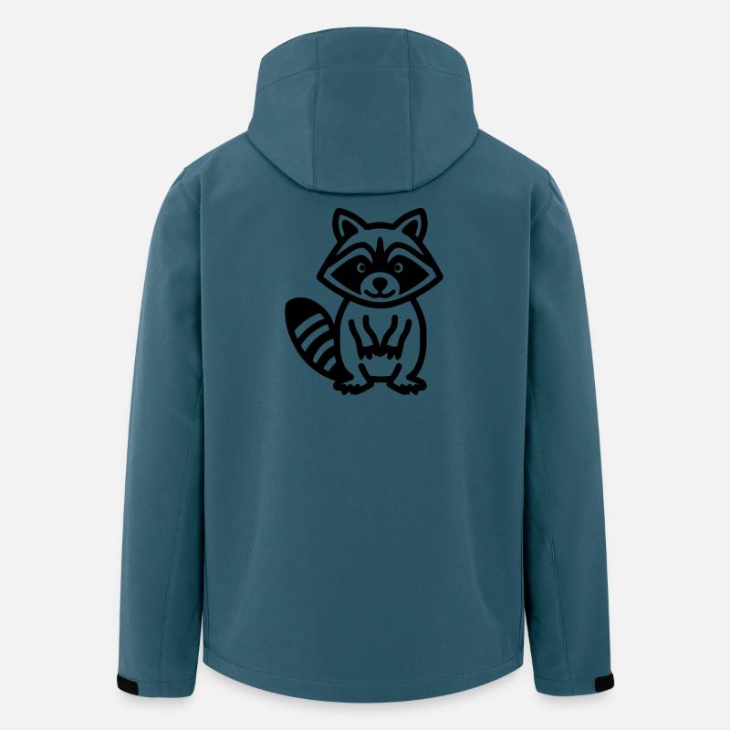 Waschbär - Recycelte Männer Softshell-Jacke von Stanley/Stella - Dunkles Petrol