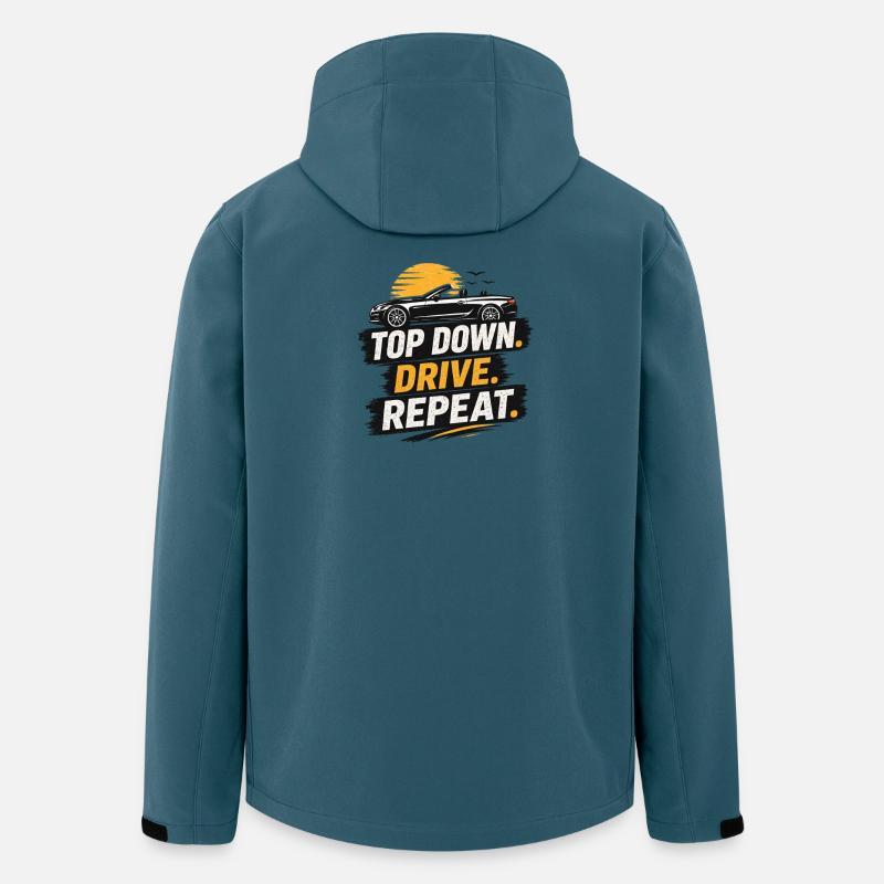 Top Down Drive Repeat Convertible - Men’s Recycled Softshell Jacket by Stanley/Stella - stargazer