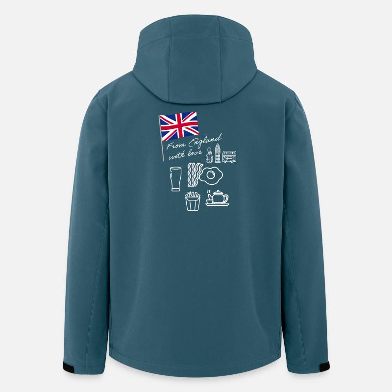 EXANGLIA (Blanc) - Veste softshell homme en polyester recyclé Stanley/Stella - bleu pétrole foncé