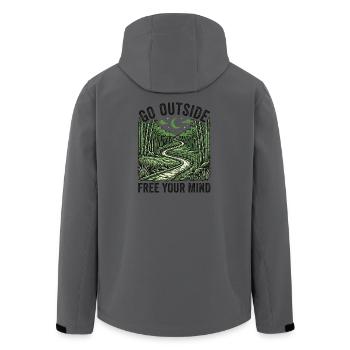 Go Outside Free Your Mind - Veste softshell homme en polyester recyclé Stanley/Stella -  - Dos - AI Model Male 185 light (185cm)