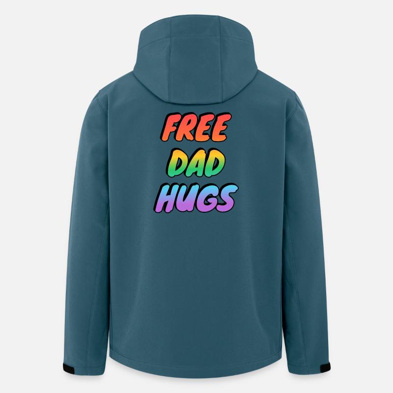 Free Dad Hugs Rainbow - Men’s Recycled Softshell Jacket by Stanley/Stella - stargazer