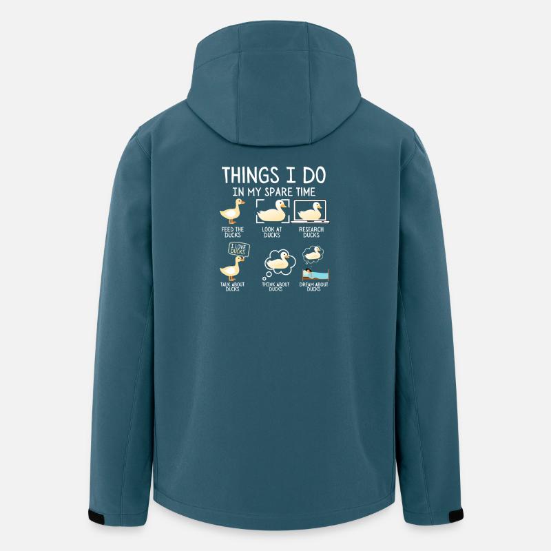 Entenleben Freizeit - Recycelte Männer Softshell-Jacke von Stanley/Stella - Dunkles Petrol