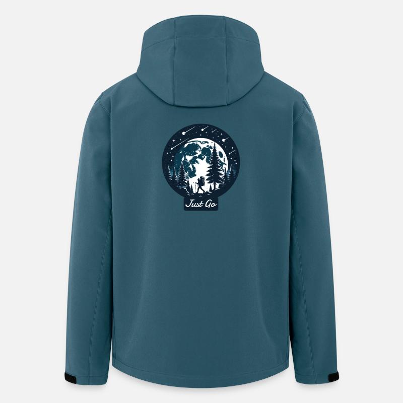 Just Go Shirt - Recycelte Männer Softshell-Jacke von Stanley/Stella - Dunkles Petrol