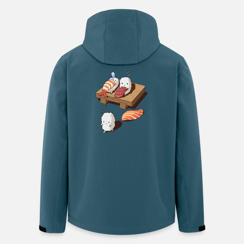 Von Sushi träumen - Recycelte Männer Softshell-Jacke von Stanley/Stella - Dunkles Petrol