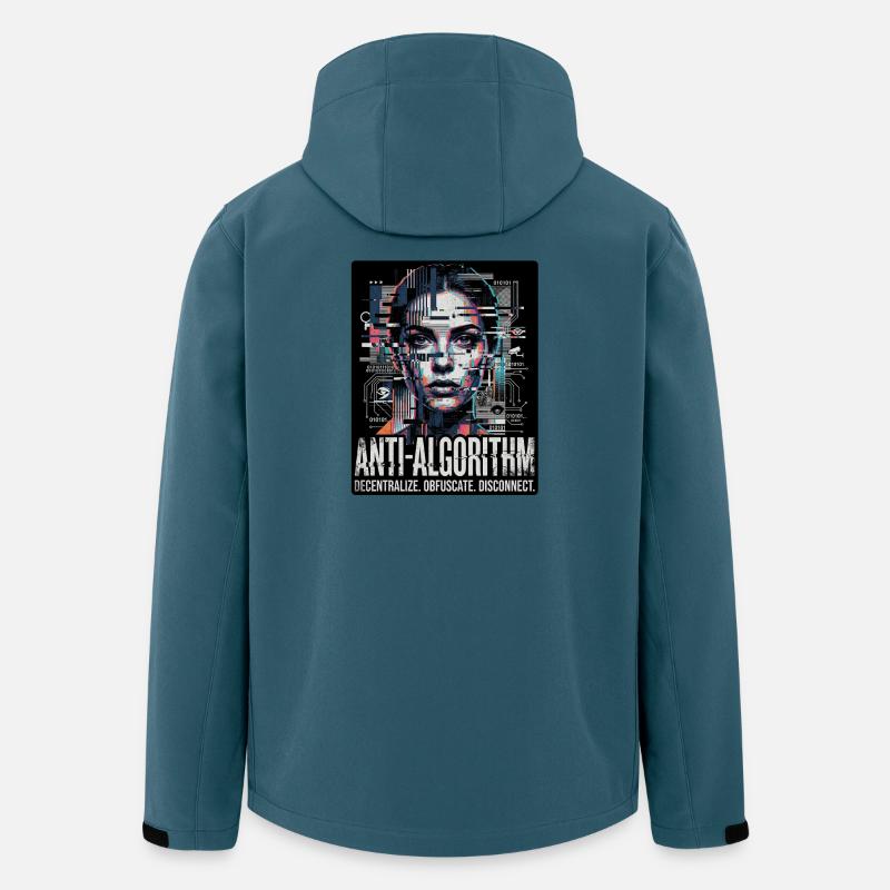 Anti Algorithm - Recycelte Männer Softshell-Jacke von Stanley/Stella - Dunkles Petrol