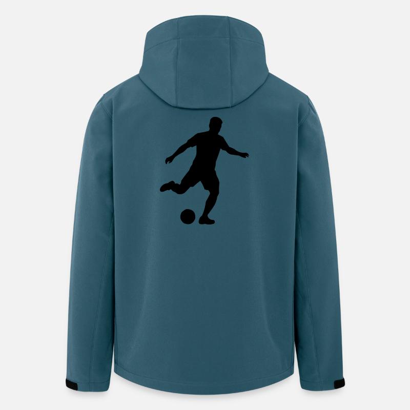 Soccer Fußball - Recycelte Männer Softshell-Jacke von Stanley/Stella - Dunkles Petrol