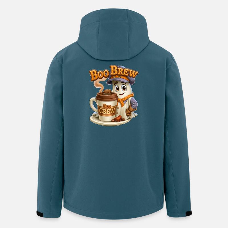Boo Brew Barista Ghost - Veste softshell homme en polyester recyclé Stanley/Stella - bleu pétrole foncé
