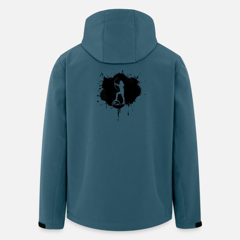 Archer - Veste softshell homme en polyester recyclé Stanley/Stella - bleu pétrole foncé