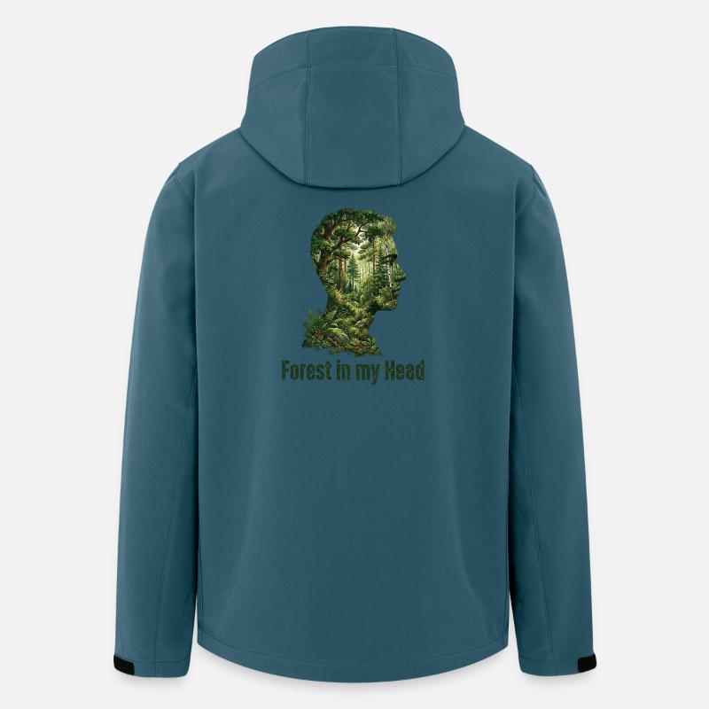 Wald Liebhaber - Recycelte Männer Softshell-Jacke von Stanley/Stella - Dunkles Petrol