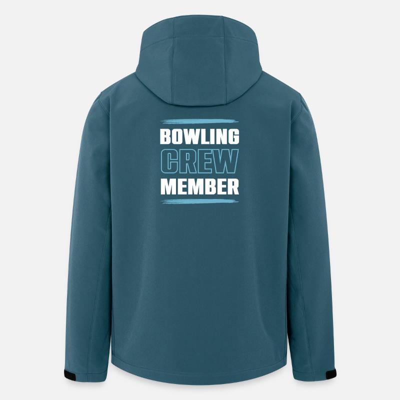 Équipe de bowling - Veste softshell homme en polyester recyclé Stanley/Stella - bleu pétrole foncé
