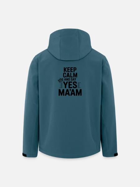 Keep Calm and Say Yes Ma'am - Men’s Recycled Softshell Jacket by Stanley/Stella - stargazer