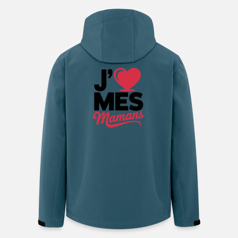 Aime_mes_mamans - Veste softshell homme en polyester recyclé Stanley/Stella - bleu pétrole foncé