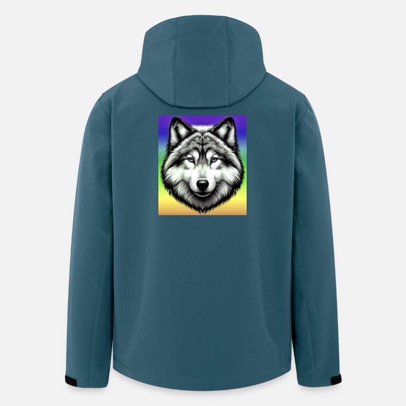 Loup - Veste softshell homme en polyester recyclé Stanley/Stella - bleu pétrole foncé