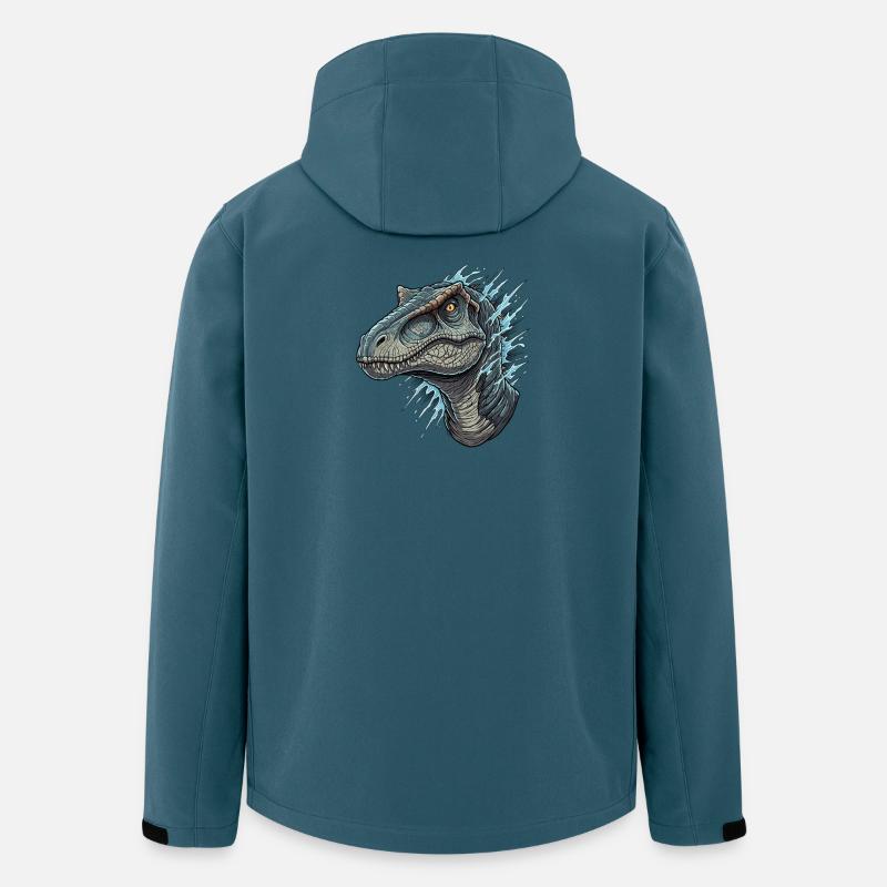 Dino head with blue splashes - Men’s Recycled Softshell Jacket by Stanley/Stella - stargazer