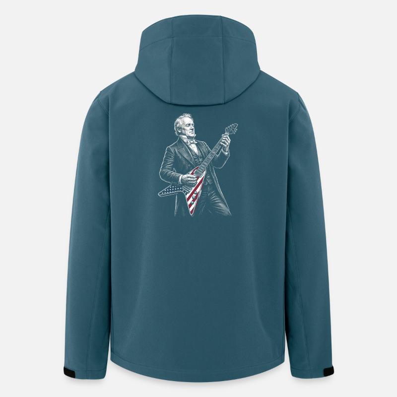 James Buchanan Playing Guitar - Men’s Recycled Softshell Jacket by Stanley/Stella - stargazer