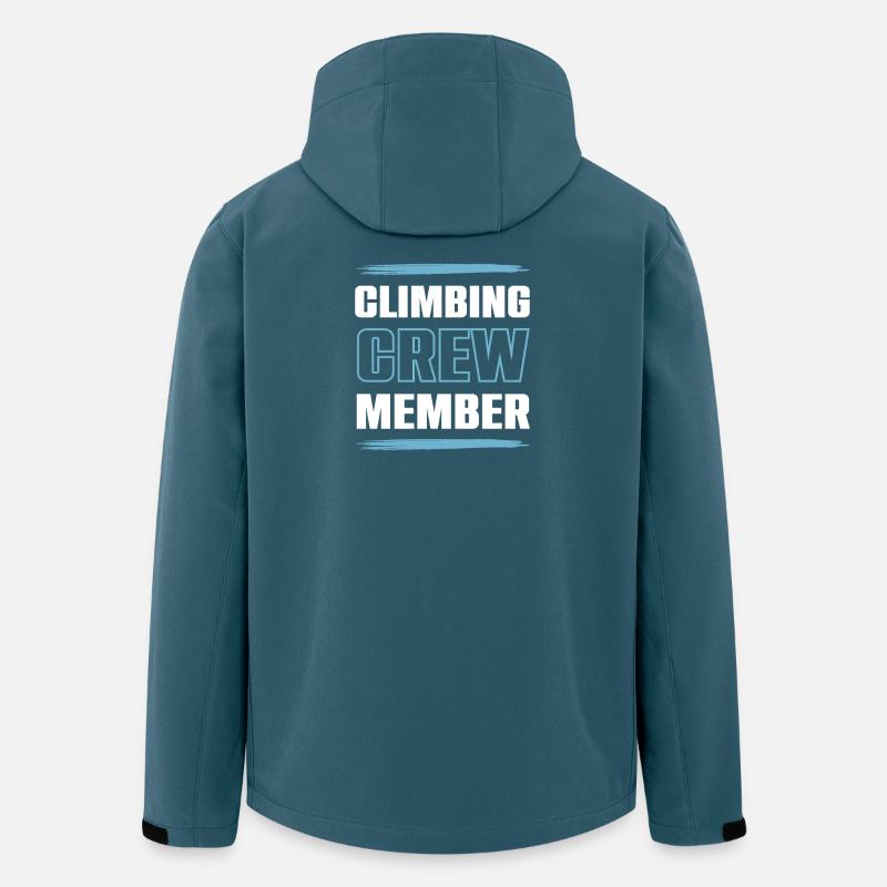 Climbing Crew - Recycelte Männer Softshell-Jacke von Stanley/Stella - Dunkles Petrol