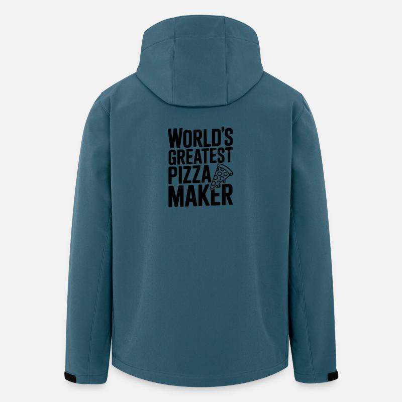 Der beste Pizzabäcker der Welt - Recycelte Männer Softshell-Jacke von Stanley/Stella - Dunkles Petrol