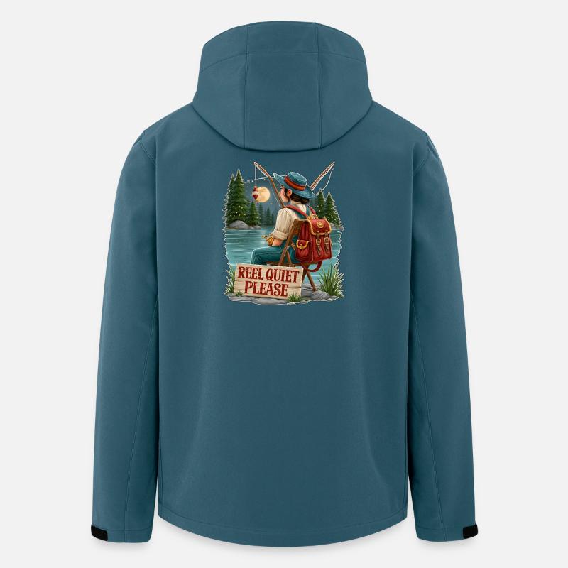 Reel Quiet Please Fishing Scene - Men’s Recycled Softshell Jacket by Stanley/Stella - stargazer
