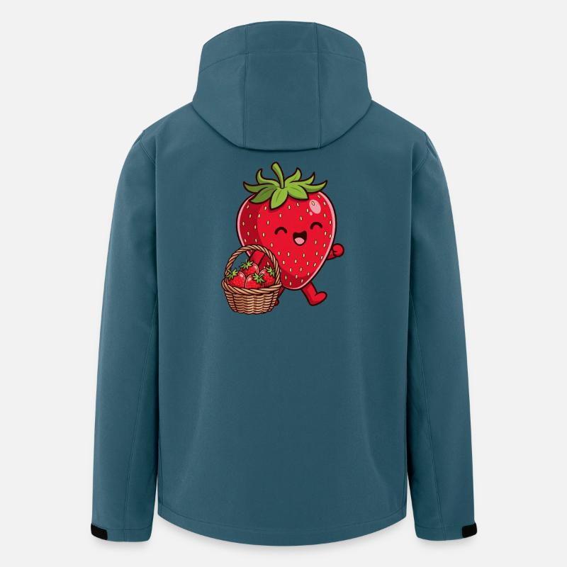 Funny strawberry - Men’s Recycled Softshell Jacket by Stanley/Stella - stargazer