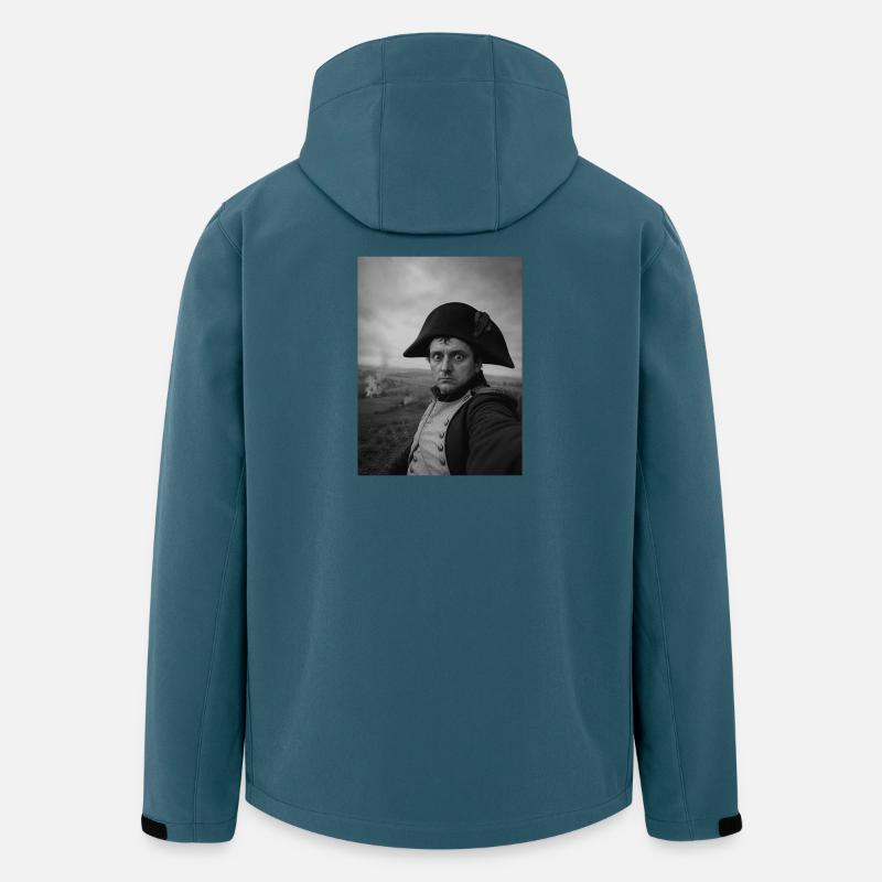 Selfie Napoléon - Veste softshell homme en polyester recyclé Stanley/Stella - bleu pétrole foncé