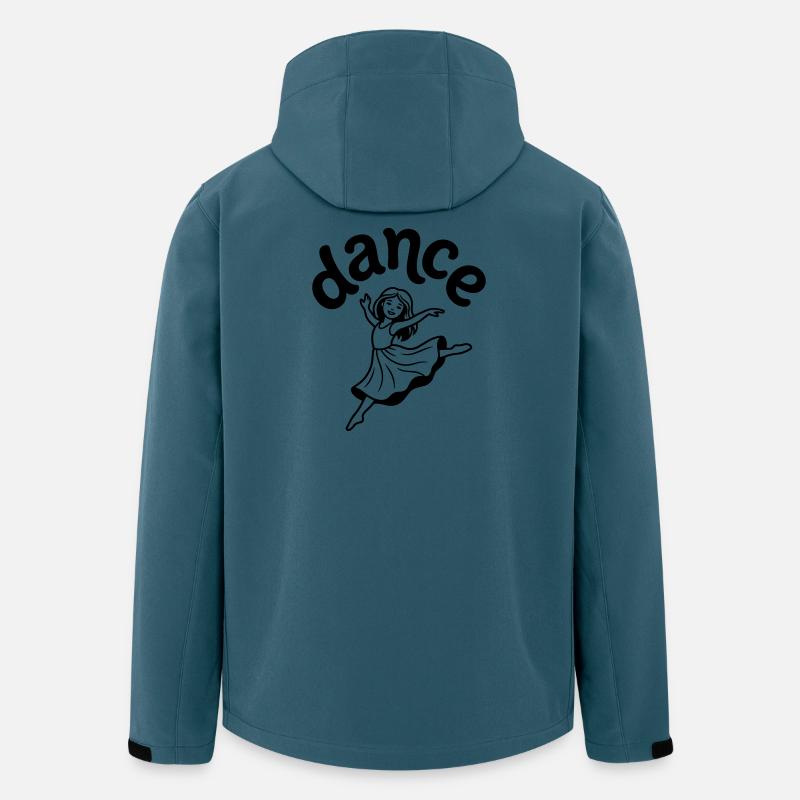 danseuse - Veste softshell homme en polyester recyclé Stanley/Stella - bleu pétrole foncé