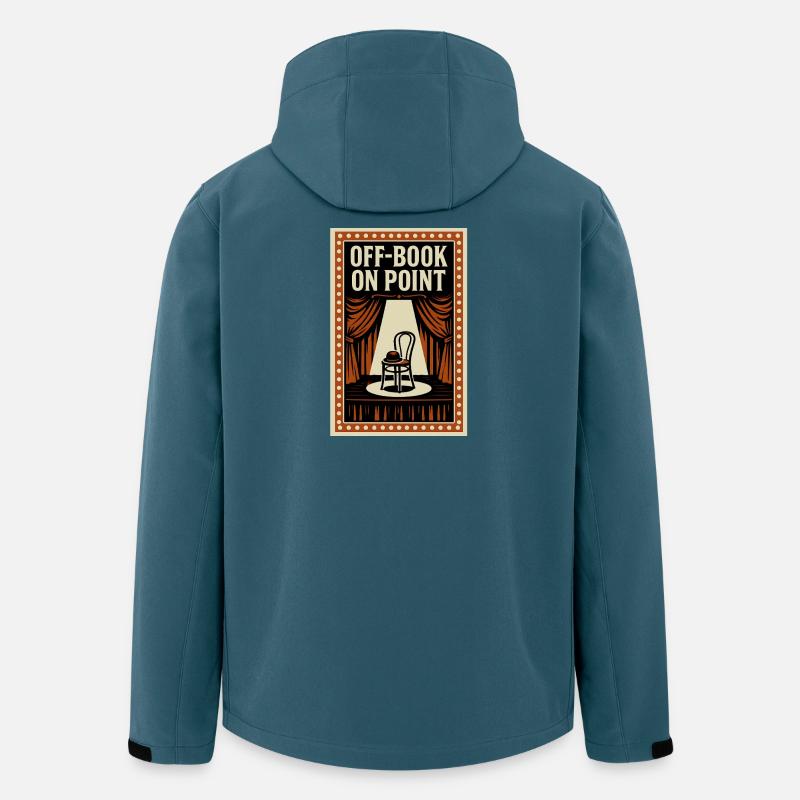 Le texte s’assoit | Théâtre Théâtre - Veste softshell homme en polyester recyclé Stanley/Stella - bleu pétrole foncé
