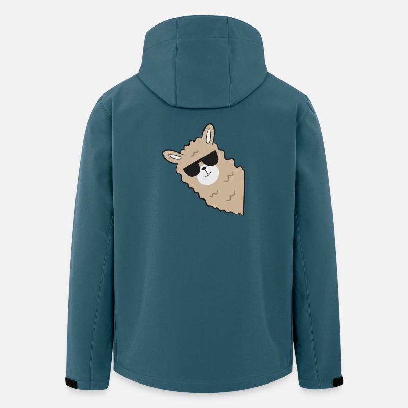 Lama - Veste softshell homme en polyester recyclé Stanley/Stella - bleu pétrole foncé