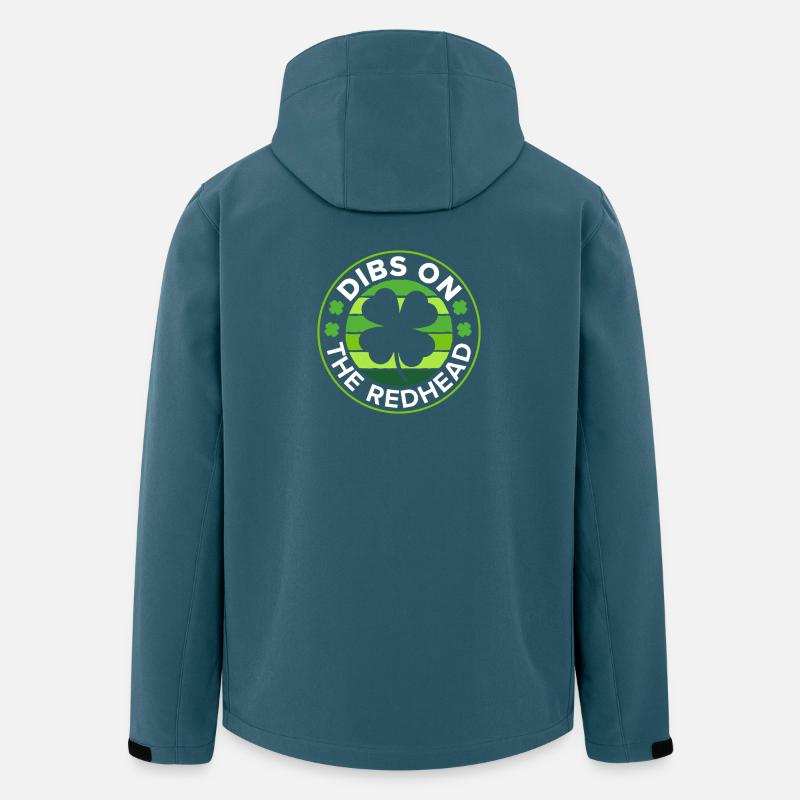 Ich nehme das Rothaarige Emblem - Recycelte Männer Softshell-Jacke von Stanley/Stella - Dunkles Petrol