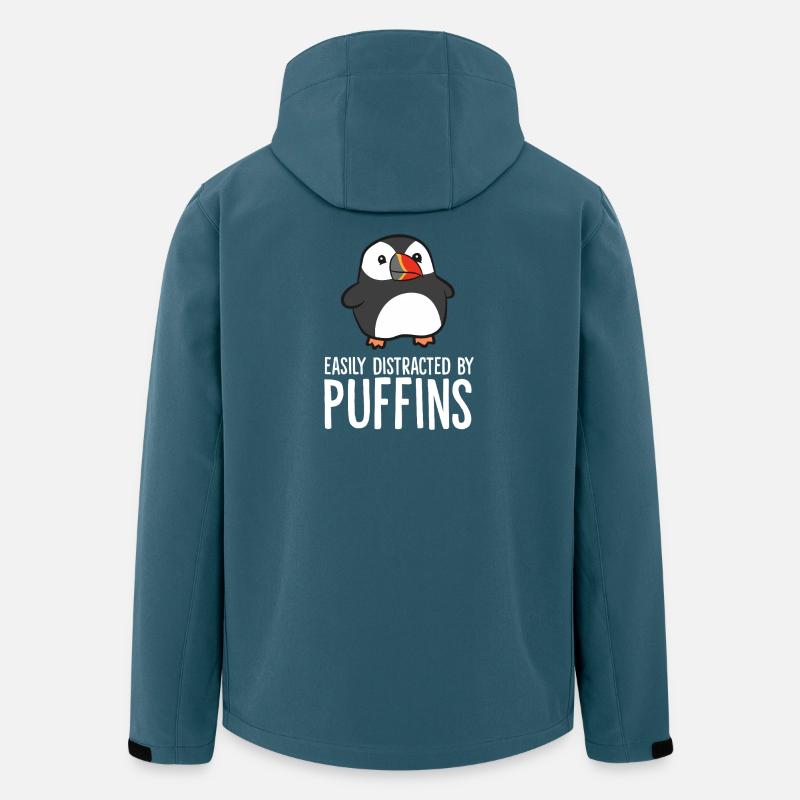 Penguin Distracted by Puffins - Men’s Recycled Softshell Jacket by Stanley/Stella - stargazer