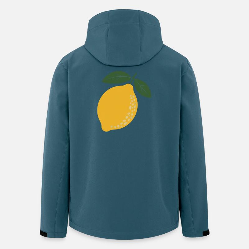 Lemon Grove Botanical - Recycelte Männer Softshell-Jacke von Stanley/Stella - Dunkles Petrol
