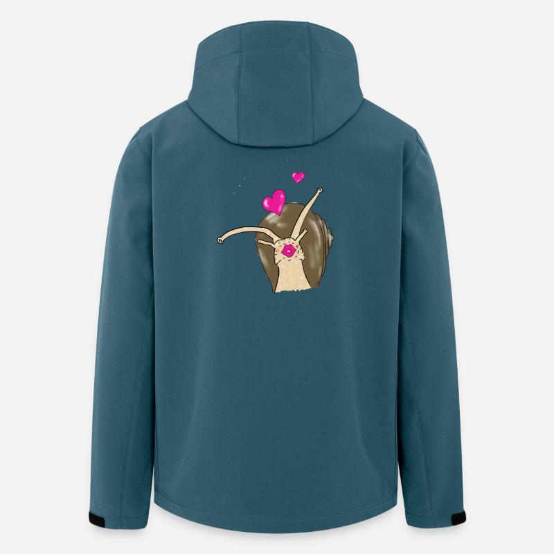 Schnecke - Recycelte Männer Softshell-Jacke von Stanley/Stella - Dunkles Petrol
