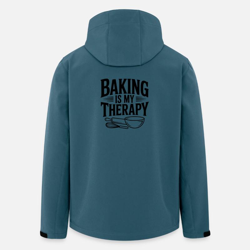 Baking Is My Therapy - Men’s Recycled Softshell Jacket by Stanley/Stella - stargazer