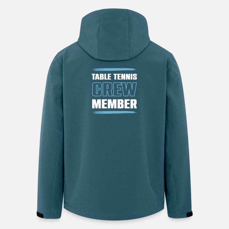 Table Tennis Crew - Recycelte Männer Softshell-Jacke von Stanley/Stella - Dunkles Petrol