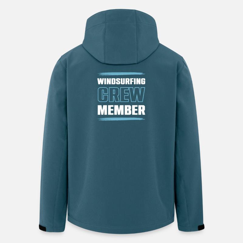 Windsurfing Crew - Recycelte Männer Softshell-Jacke von Stanley/Stella - Dunkles Petrol