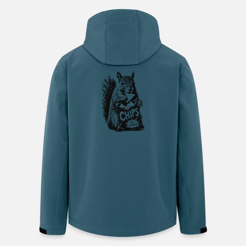 Chips Squirrel - Men’s Recycled Softshell Jacket by Stanley/Stella - stargazer