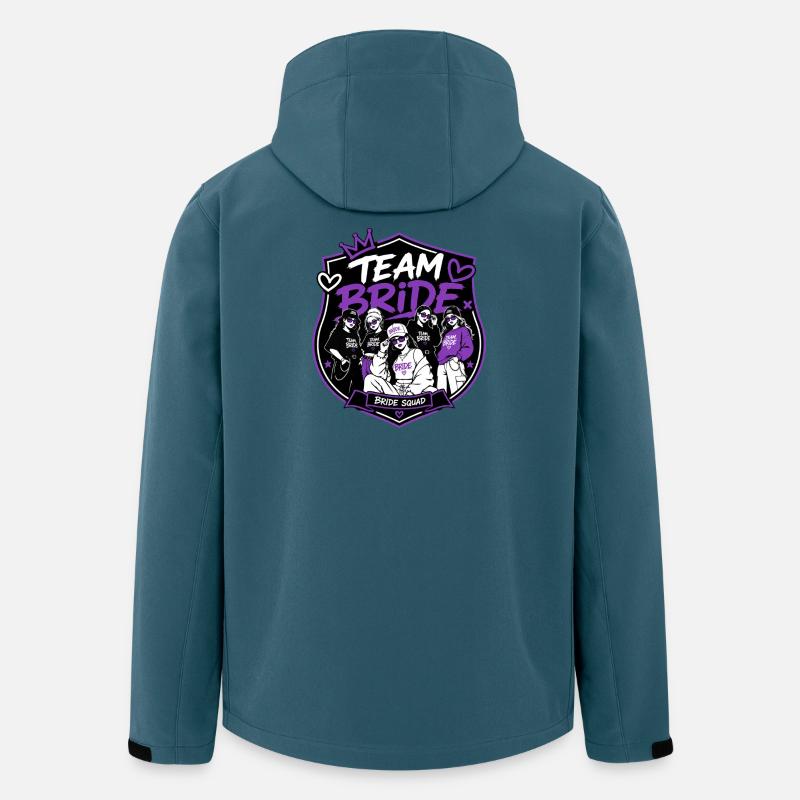 Team Bride Streetwear Squad Edition - Recycelte Männer Softshell-Jacke von Stanley/Stella - Dunkles Petrol