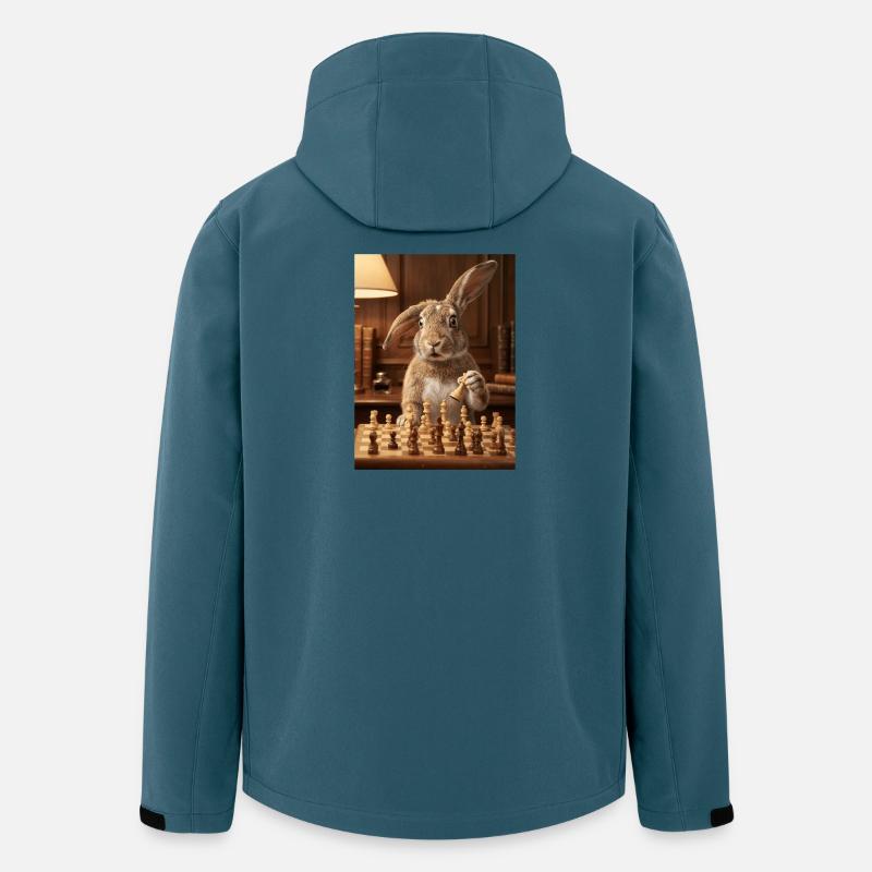 Rabbit playing chess - Men’s Recycled Softshell Jacket by Stanley/Stella - stargazer